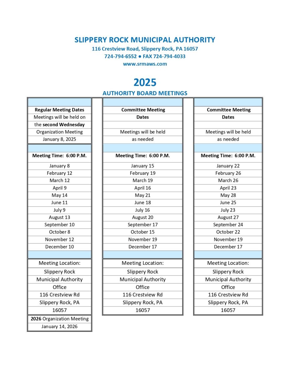 2025_Meeting Dates